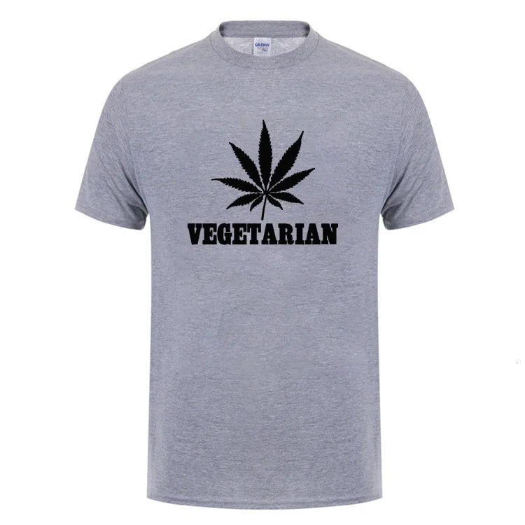 Midnite Star Vegan Вегетарианская Подарочная футболка с сорняком для мужчин и женщин, Мужская футболка с изображением животных, футболка с короткими рукавами и зелеными листьями конопли - Цвет: Gary