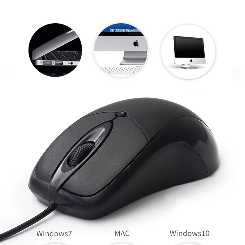 Проводная игровая мышь 3 кнопки 1200 dpi USB Проводные оптические Игры мыши s для ПК ноутбука офиса