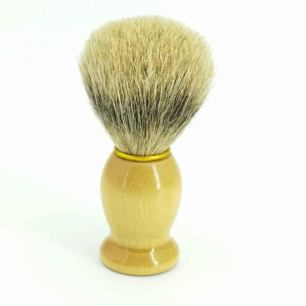 

1PC Professional Men's Shaving Brush With Wooden Handle Badger Hair For Men Face Beard Cleaning Mask Cosmetics Tool Barber ShoP