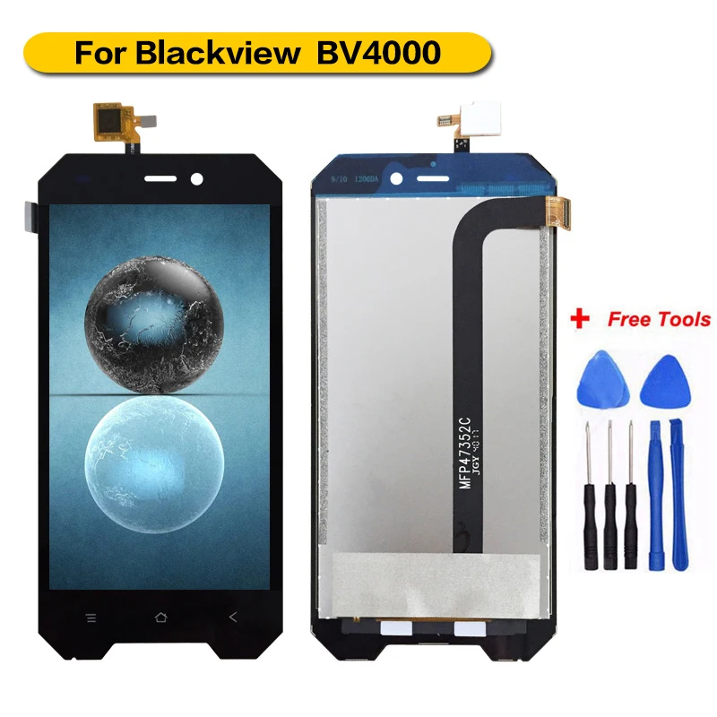 Tanie 4.7 dla Blackview BV4000 wyświetlacz LCD + ekran dotykowy 100% testowany ekran Digitizer montaż bez ramki wymiana BV 4000 Pro