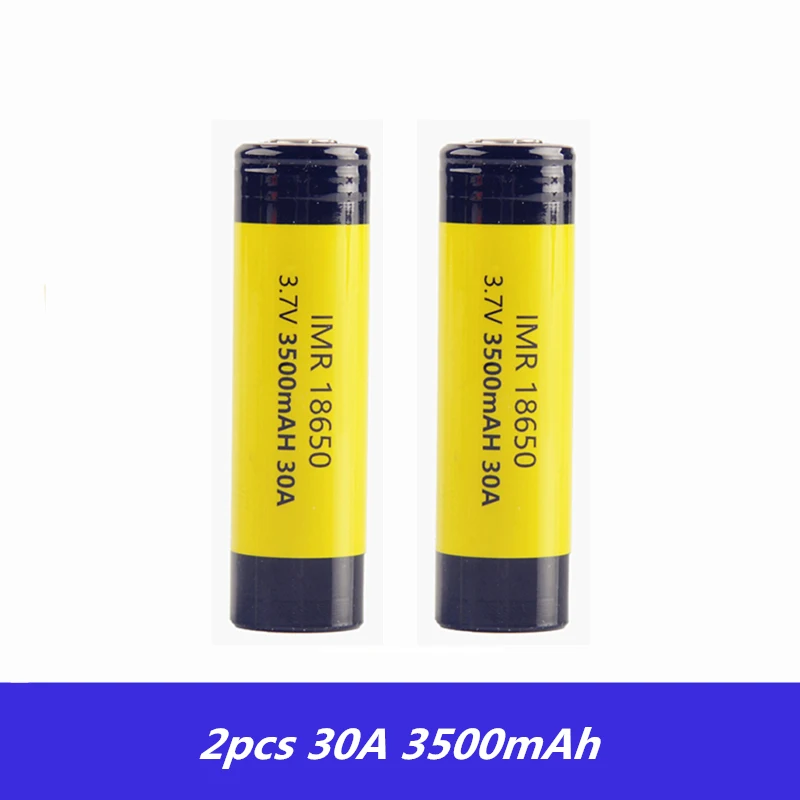 18650 батарея для бокс мод для электронных сигарет Listman IMR 3,7 V 30A 3500mAh литий-ионная аккумуляторная батарея 18650 Vape батарея - Цвет: 2pcs Battery