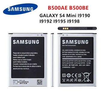 

SAMSUNG Orginal B500AE B500BE battery 1900mAh For Samsung Galaxy S4 Mini i9192 i9195 i9190 i9198 J110 I435 I257 B500AE 3 Pin