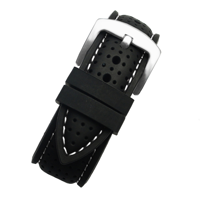 Ademende Siliconen Sport Band Voor Huawei Samsung Horlogeband 20 Mm 22 Mm Rubber Strap Voor Mido- T-issot O-Mega Accessoi