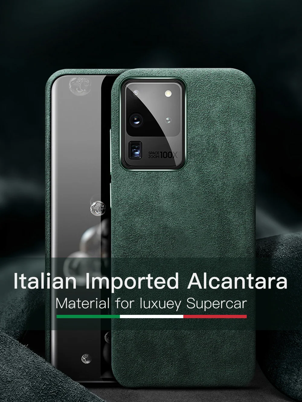 YMW итальянский чехол Alcantara для Samsung Galaxy S20 Ultra + Plus S10 5G Роскошные бизнес замшевые