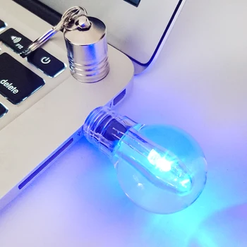

Blue LED Light Bulb Model USB Flash Drive 2.0 16GB 8GB 32GB 4GB 64GB Usb Pendrive Memory Stick Creative Gifts flash storage disk