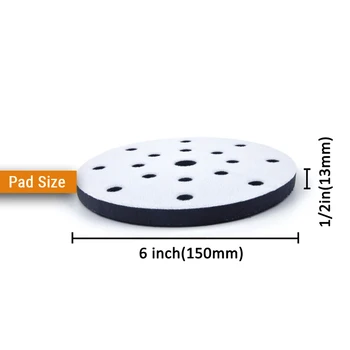 

6inch Sponge Cushion Polishing Machine Protection Pad Sandpaper Sanding Pad Abrasive Tools Sanding Pad
