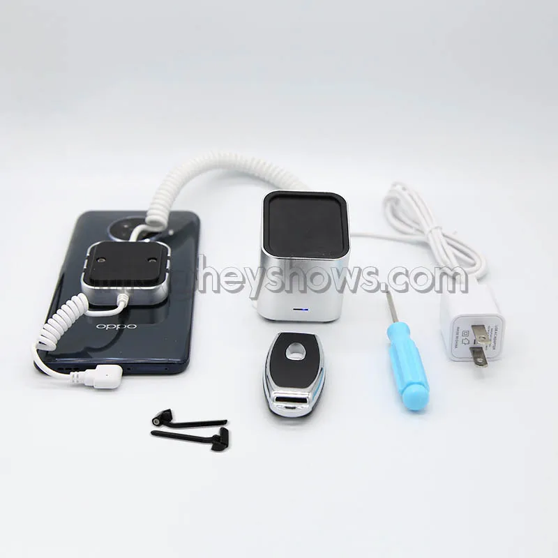 10PCS Mobile Phone Security Stand Charging iPhone Burglar Alarm System Cell Phone Anti-Theft Display Holder For Exhibition With