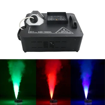 

Remote DMX RGB LED 1500W Fog Smoke Machine Colores Firework Fogger For Disco Bar DJ Party Stage Effect Lights Show Atomizador