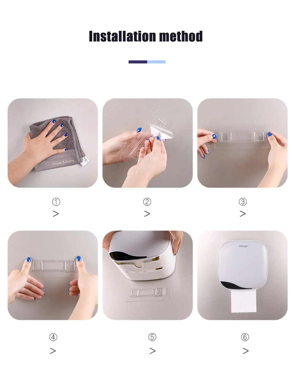 ONEUP водонепроницаемый держатель для туалетной бумаги настенный тканевый ящик двухслойный портативный держатель для туалетной бумаги для кухни и ванной комнаты