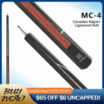 

Official FURY MC4 Professional Snooker Cue 11mm Tiger Everest M Tip With Extension Black Bakelite Ferrule Maple Shaft Black 8
