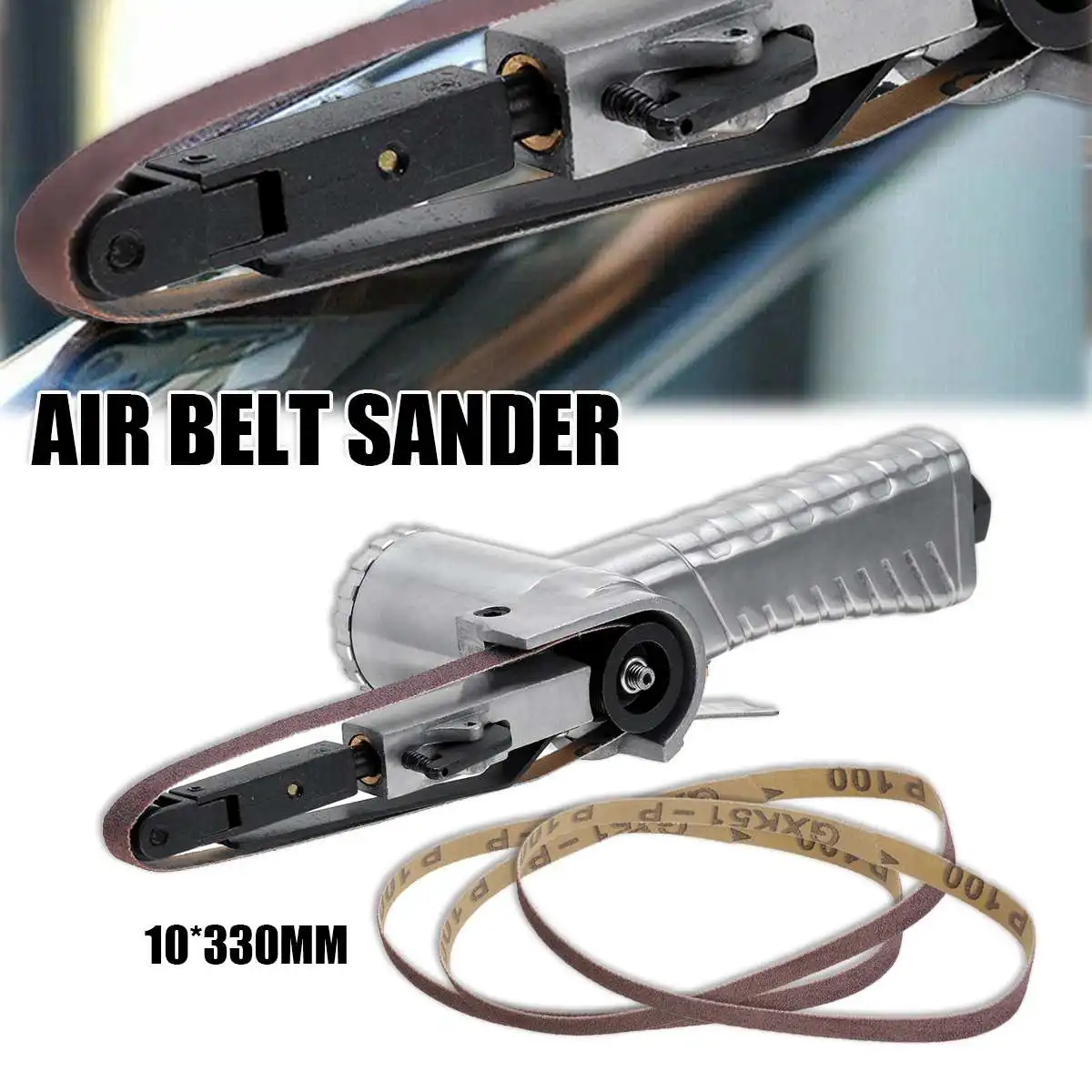 3/8" Air Belt Sander Angle Grinding Sanding Machine Air Compressor