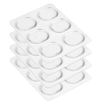 

24 Pieces Drum Dampeners, Drum Damper Gel Pads Drum Silencers Non-Toxic Soft Silicone Drum Mute For Drums Tone Control (Clear)