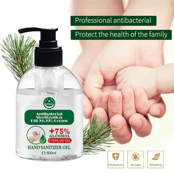 

500ml Gel Quick-Dry Handgel Ethanol Home Bathroom Anti Disposable Hand Sanitizer Hand Disinfection