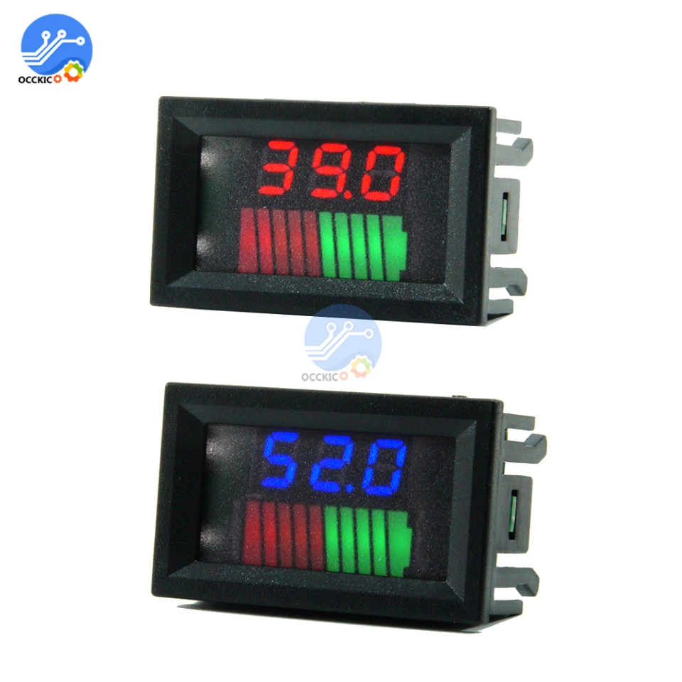 12V/36V/60V 24V/48V/72V 10 сегментный индикатор уровня заряда батареи тестер емкость