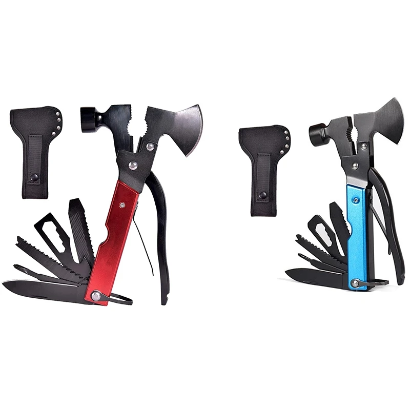 

Multi Function Camping Equipment, 18 in 1 Multi-Function Tools for Emergency Escape, Camping