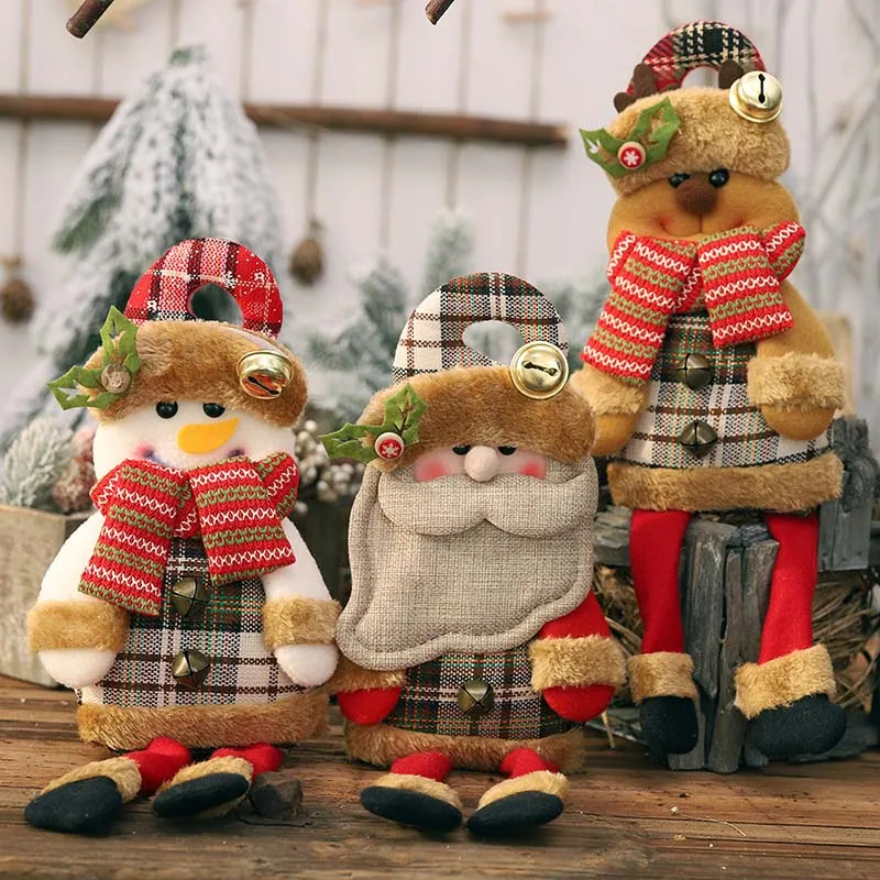 

2020 NEW Christmas Decorations Christmas Dolls Christmas Tree Decorations Innovative Elk Santa Snowman Decorations