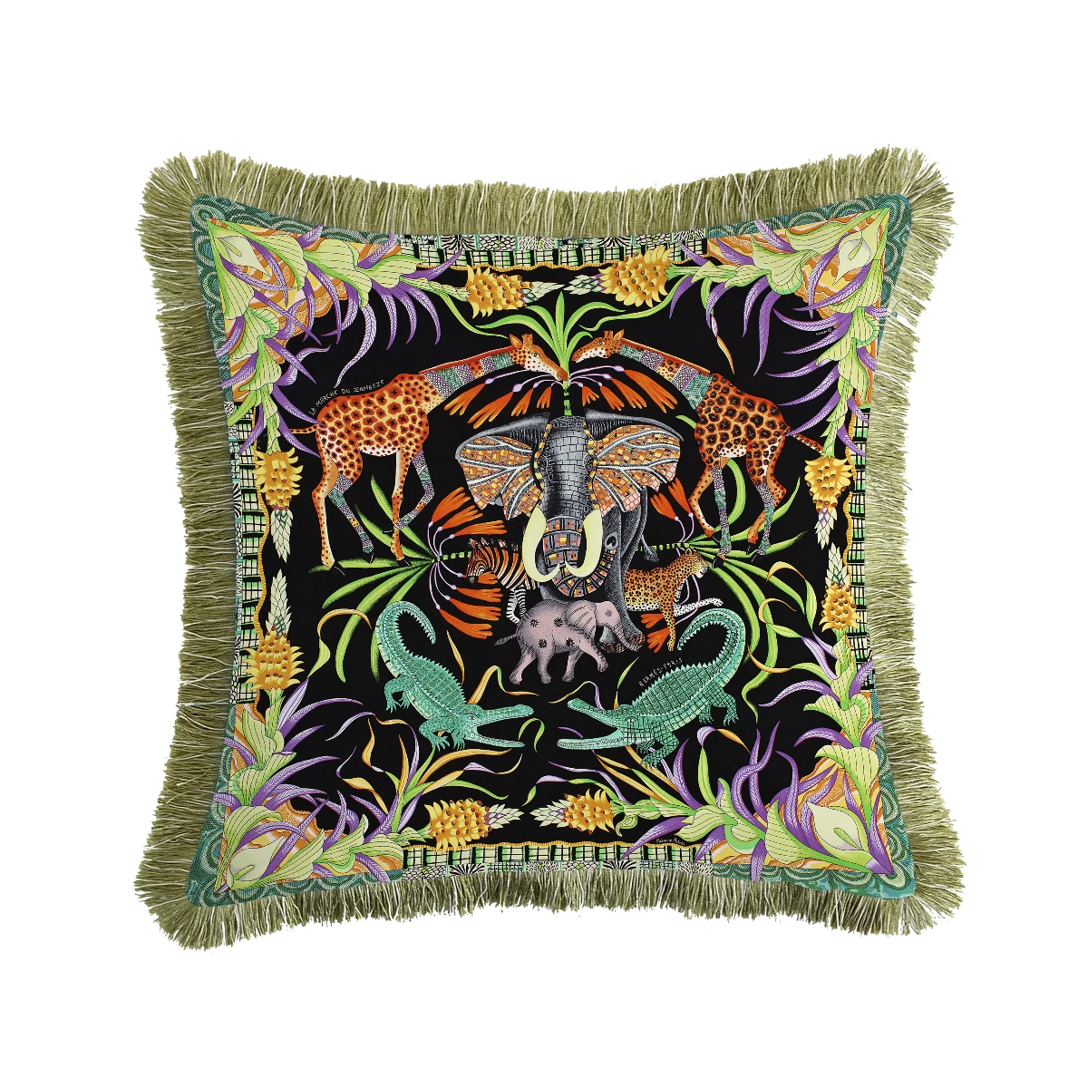 Luxury European Classical Christmas Hotel Velvet Tassel Cushion Cover Pillow Cover Pillowcase Home Decorative Sofa Throw Pillows