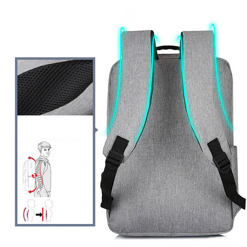 Male Multifunction USB Charging Fashion Business Casual Travel anti-theft Waterproof 15.6 Inch Laptop Men Backpack
