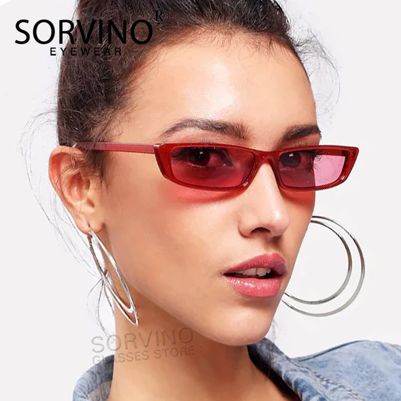 SORVINO 2020 90 е маленькие прямоугольные солнцезащитные очки кошачий глаз женские
