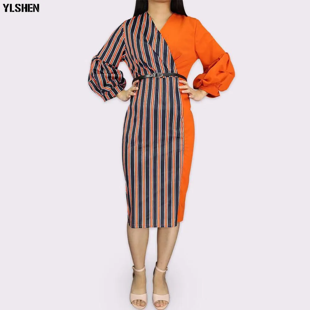 Dashiki African Dresses for Women 2019 New Bazin Riche Long Sleeve Africa Dress Ankara Fashion Elegant African Skirt Clothing 08