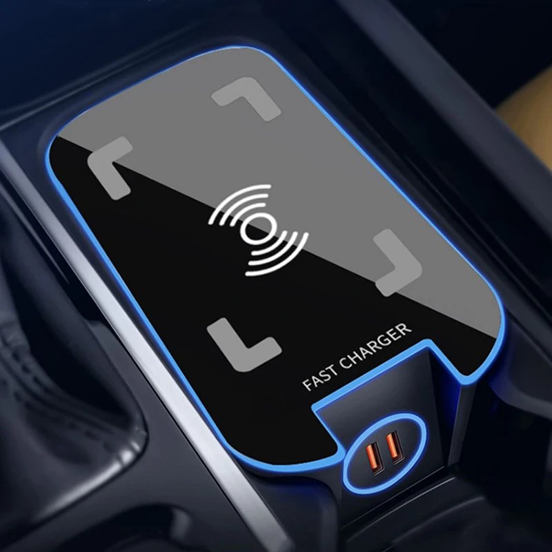 Car Qi Wireless Charger For Volvo Xc90 Xc60 S90 V90 C60 S60 V60 2018