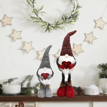 

Retractable Christmas Dolls Faceless Dolls Plush Toys Ornaments Xmas Gift Christmas Decoration