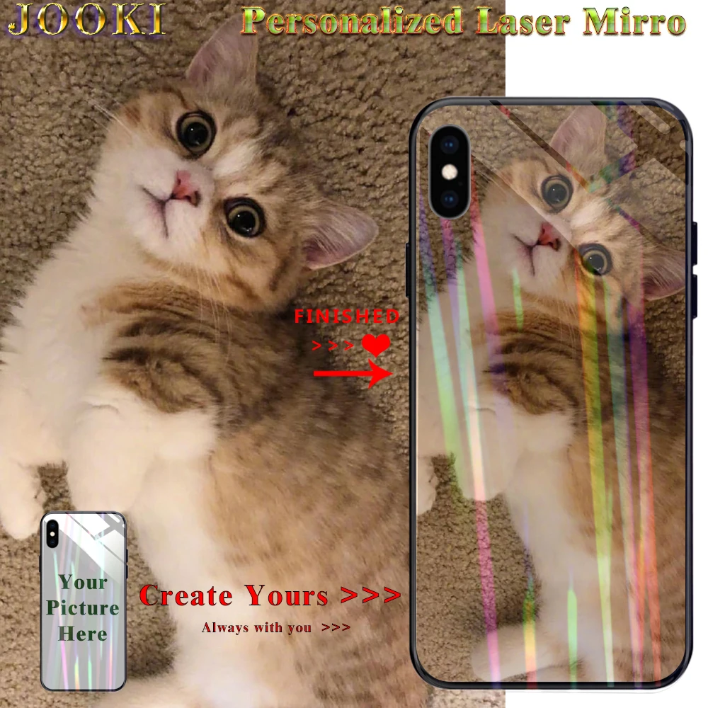 

personalize Glitter Cover For Xiaomi Redmi Note 3 Case Custom Laser Mirror Case For Xiaomi Redmi Note 3 Pro Tempered Glass Case