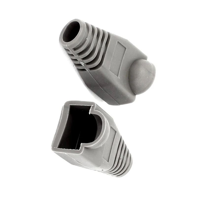 FFYY-Ethernet кабель CAT5 CAT6 RJ45 Натяжной разъем крышка загрузки 100 шт Серый