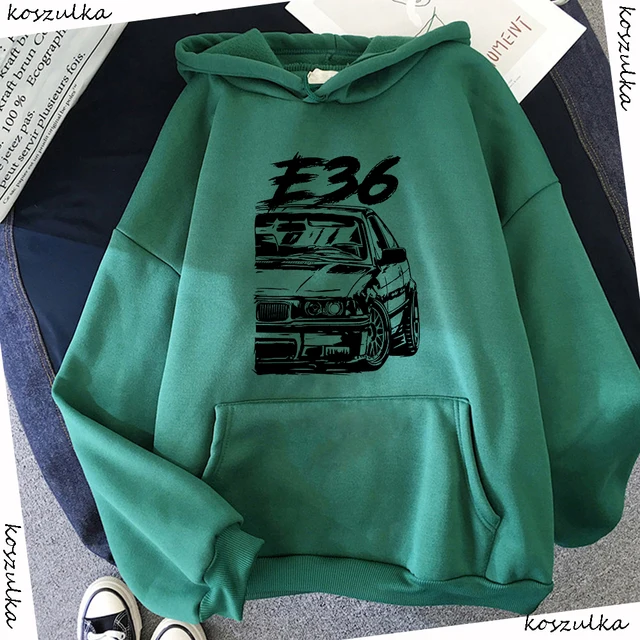 2020 Autumn Winter E36 Car Hoodies Fashion Men's Stylish Unique Design Hooded Men Sweatshirts Hoody Man Green Harajuku Hoodie 3