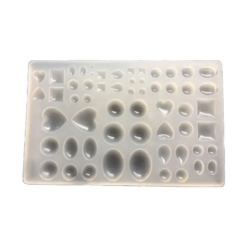 

Oval/Heart/Water Droplets Cabochon Semicircle Silicone Chocolate Mold Mould For Epoxy Resin Jewelry Making DIY E976