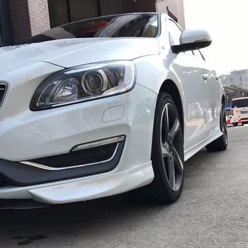 

Car Acceesories For Volvo S60 s60l S60L 2014 2015 2016 2017 Unpainted Color Front Lip Bumper ABS Material Car Protector 3Pcs