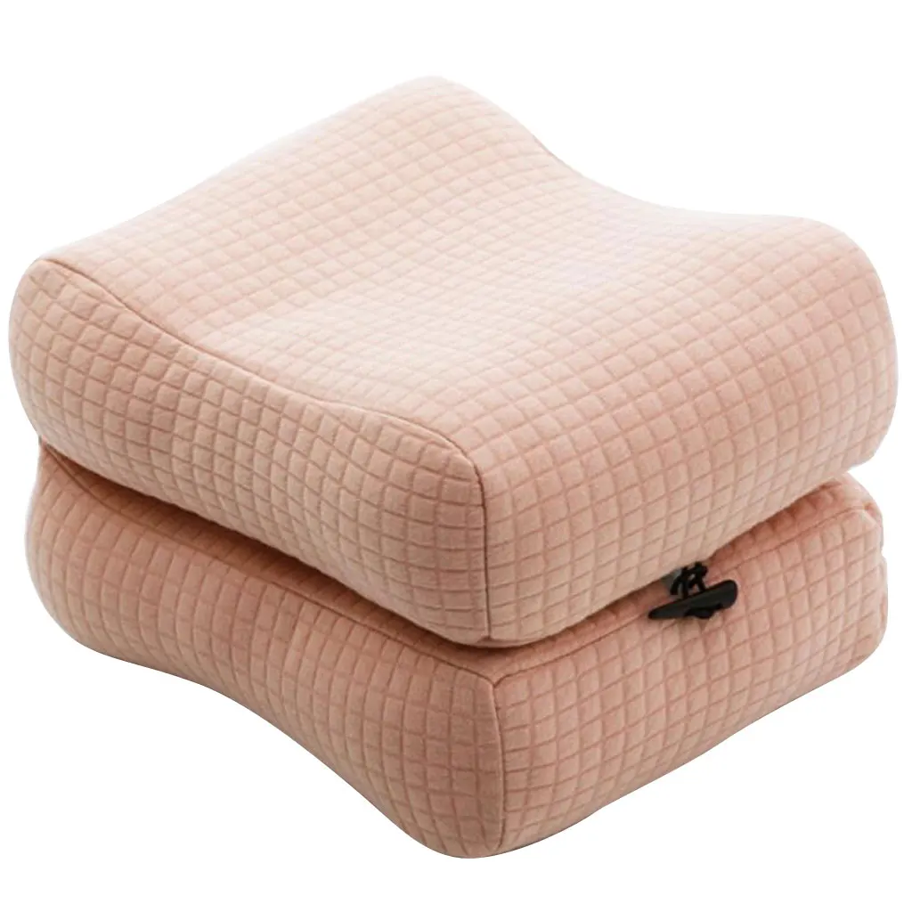 Orthopedic Knee Pillow Wedge Leg Pillows, Relief for Back Pain, Leg Pain, Pregnancy, Hip and Joint Pain - Цвет: Fold Type Pink