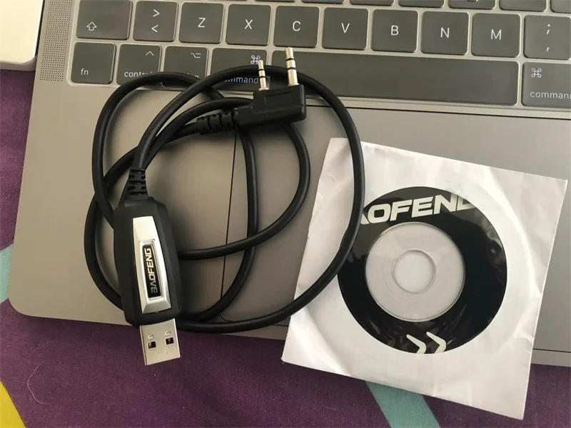 USB Кабель для программирования+ CD FHRG для Baofeng UV-3R+ UV-5R 5RA Kenwood TK-240 250 2-контактный Динамик/подключения микрофона линии передачи данных