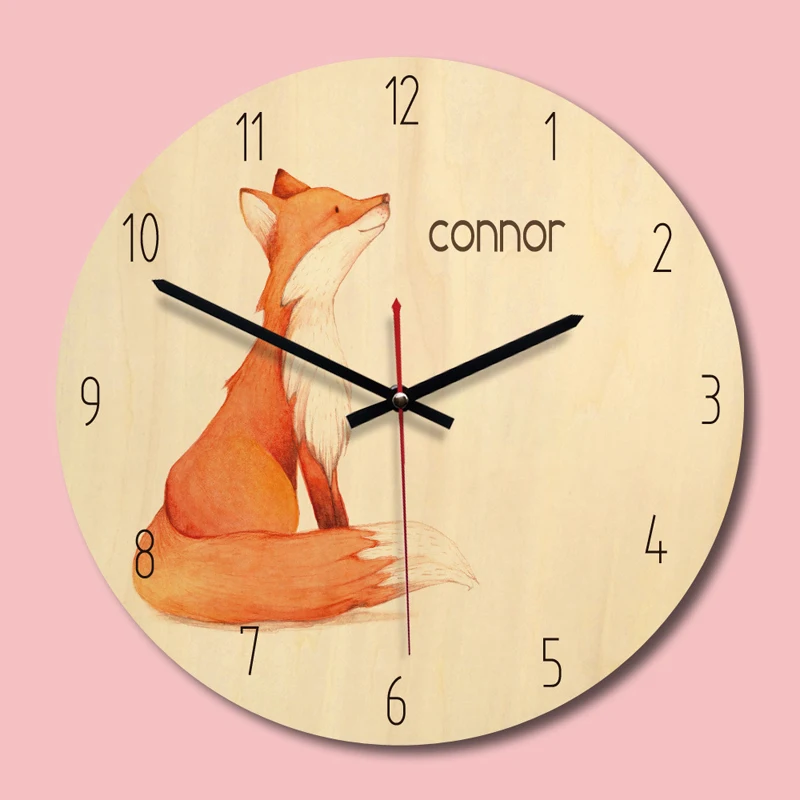 Деревянные настенные часы большие круглые 11 дюймов винтажное украшение в