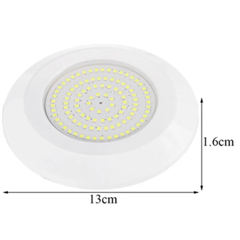 수중 수영장 조명 스파 연못 램프, 72LED, 9W, DC12V, IP68 방수, RGB 컨트롤러 지원, 직송