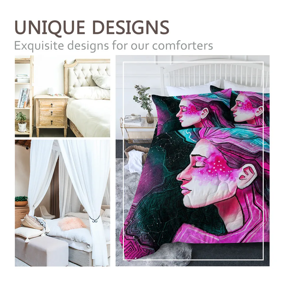 BlessLiving ҳ  ̺ ڸ ̺  ħ Ŀ    ̺  Ŀ,  Colcha De Cama 3PCS