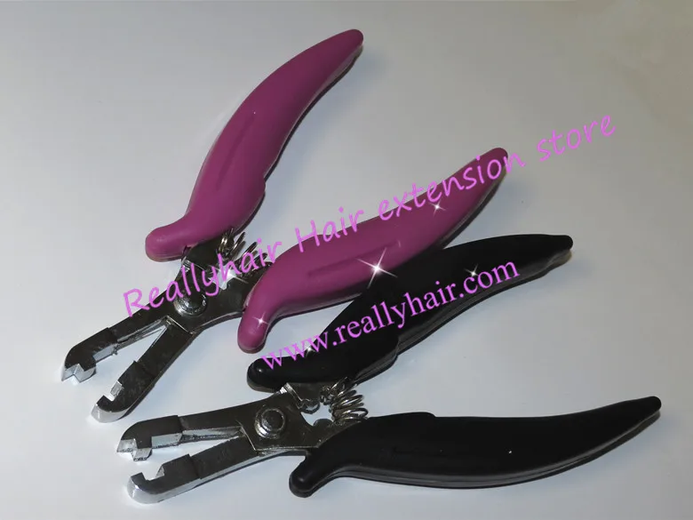 Оптовая продажа щипцы для наращивания волос с черной ручкой 4 мм|hair pliers|hair extension