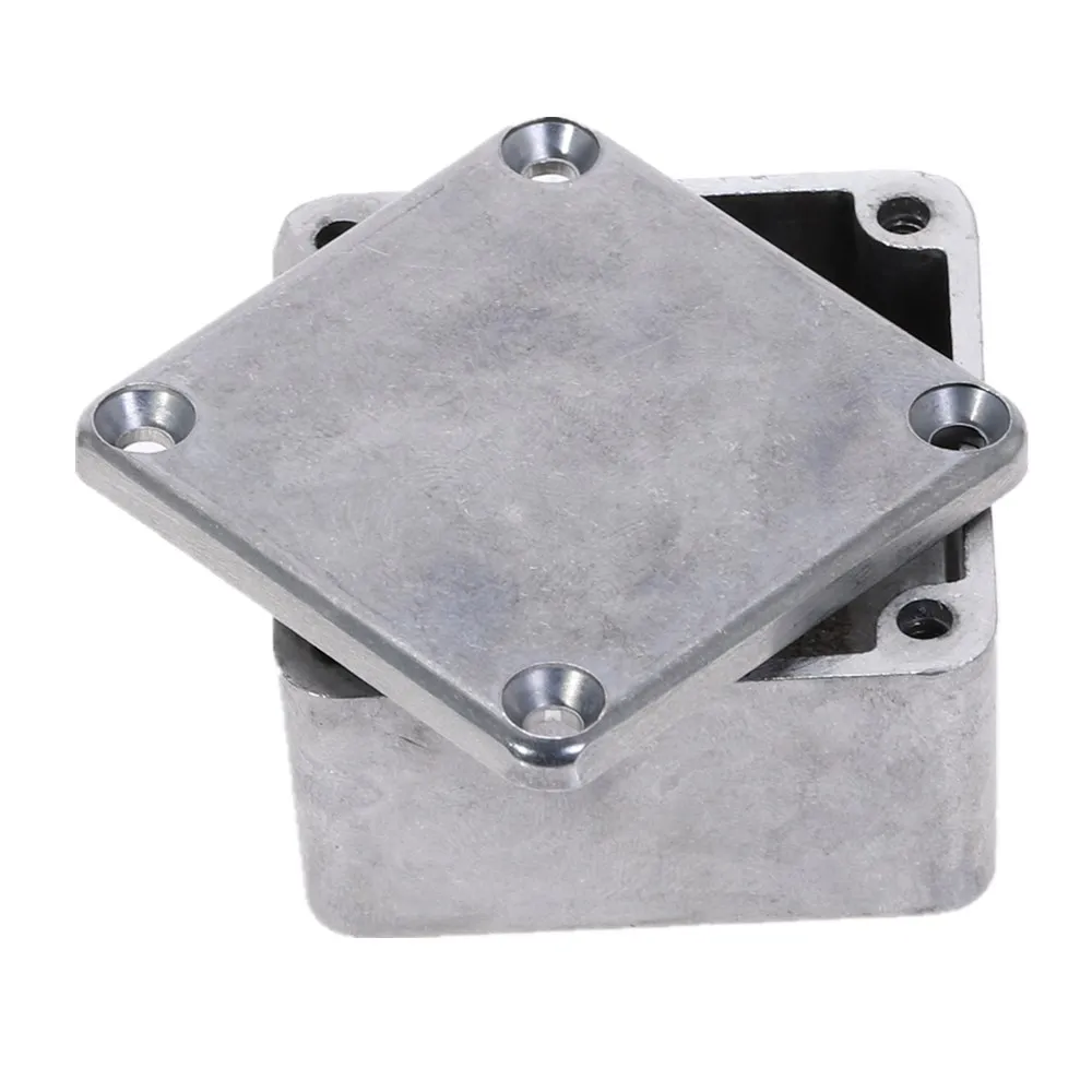 Silver Aluminium Enclosure Electronic Diecast Stompbox Project Box 1590LB 50.5*50.5*31mm