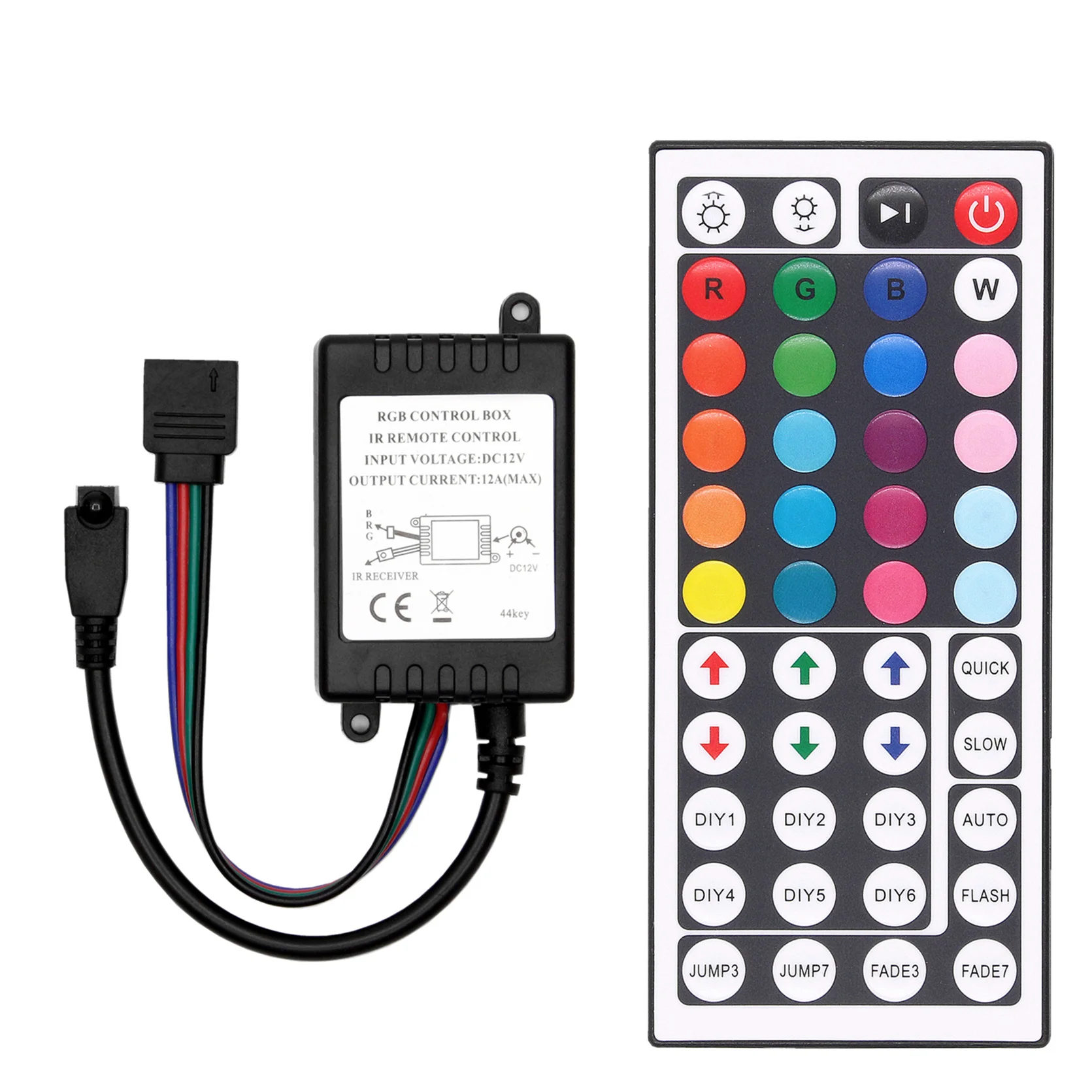 RGB контроллер для светодиодных лент SMD 3528 5050 44 клавиши|Контролеры RGB| |