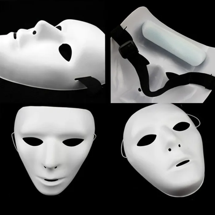 Пластиковые анфас Jabbawockeez танцевальный костюм команды маска вечерние реквизит для Хэллоуина AC889