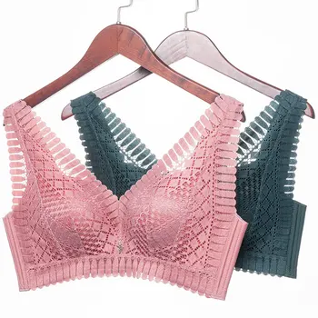 

Push Up Bras For Women Plus Large CDE Cup Big Size Ladies Lace Bralette Sexy Lingerie Underwear Seamless Latex Soft Comfortable