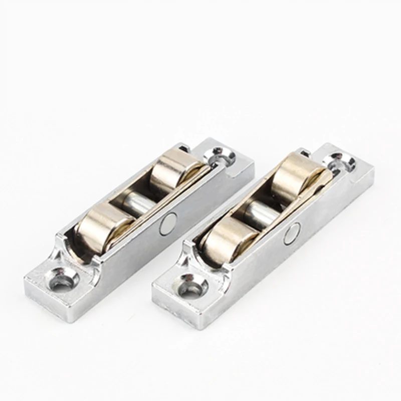 

4Pcs 80 88 Type Pulley Wheels Zinc alloy Caster Bearing Hardware Mini Sliding Door Roller for Wardrobe Cabinet Accessories