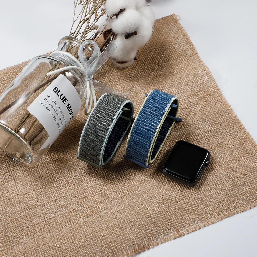 Спортивная петля ремешок apple watch band 42 мм 38 мм apple watch 4 3 band iwatch band 44 мм 40 мм correa pulseira 42 44 нейлоновый ремешок для часов