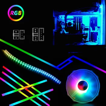 

C.M Desktop Computer Case +5V Light strip Dedicated To External PH2 Port Controller Of Rainbow RGB LED/FAN Device Connector