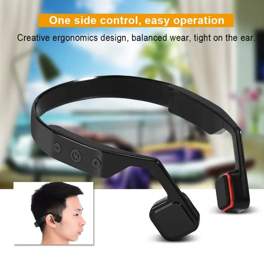 Костная проводимость Bluetooth гарнитура портативный спортивный Runing HIFI шумоподавление стерео Bluetooth наушники с микрофоном Hands-free
