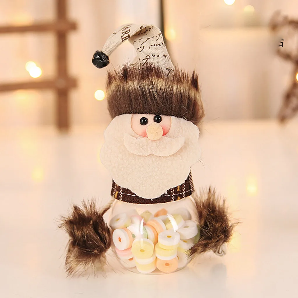 Navidad Счастливого Рождества Дети Санта Клаус Конфеты упаковочная коробка конфеты банка корзина для искусственный цветы Декор держатели FN65