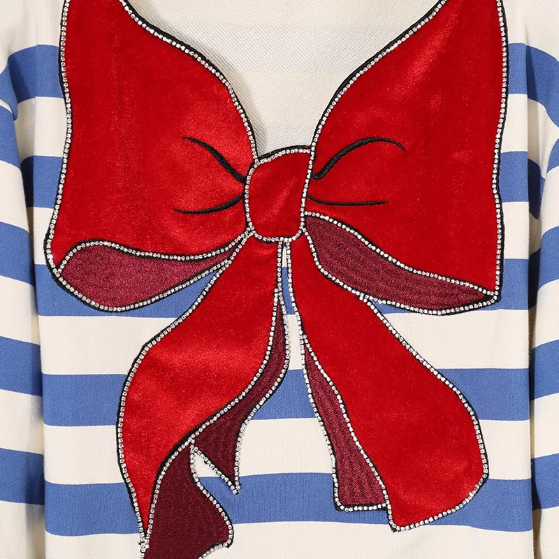 Cute kpop Women Big Bows Sweatshirt 2020 Fall