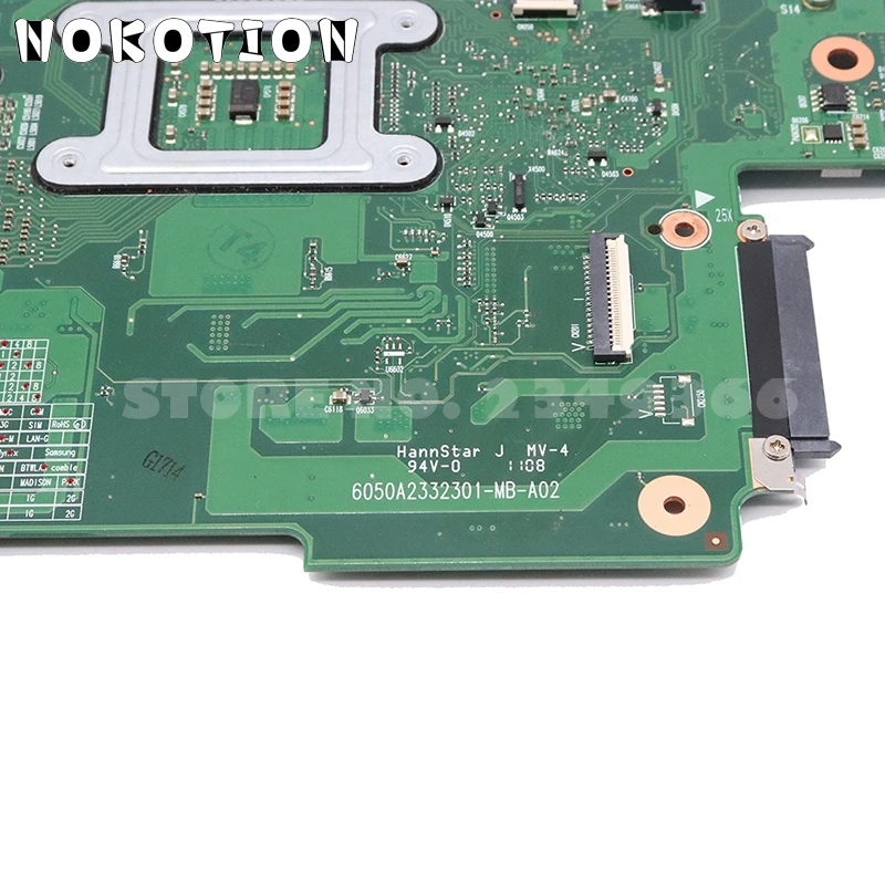 NOKOTION V000218030 V000218130 V000218140 для Toshiba Satellite L650 L655 Материнская плата ноутбука HM55 DDR3 HD4500 Процессор