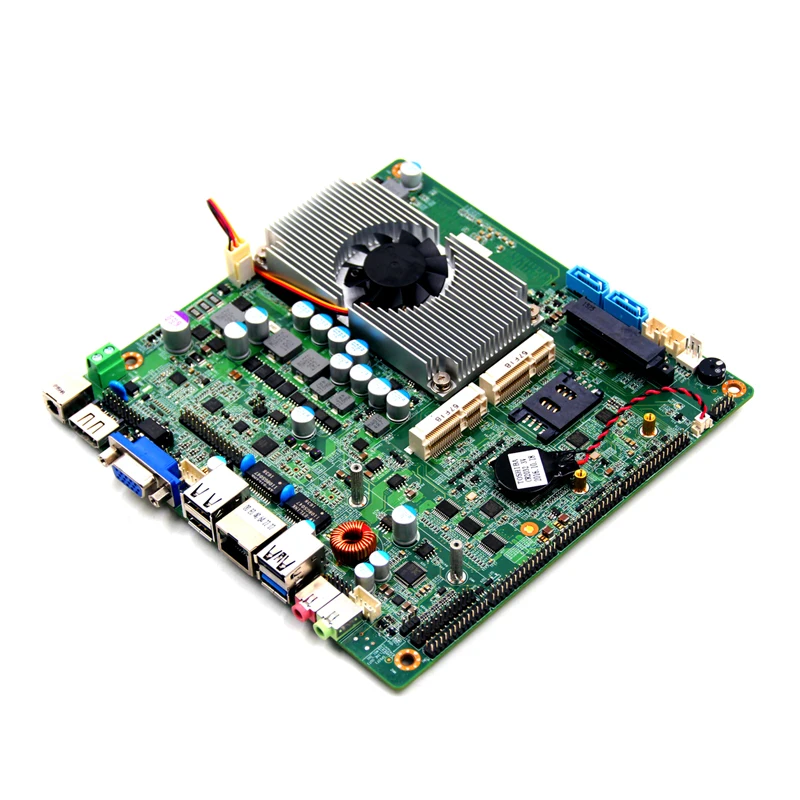 Дешевые J1900 cpu Материнские платы Mini ITX 4G DDR3 2* COM 500G HDD lvds 1* lan промышленная Встроенная плата
