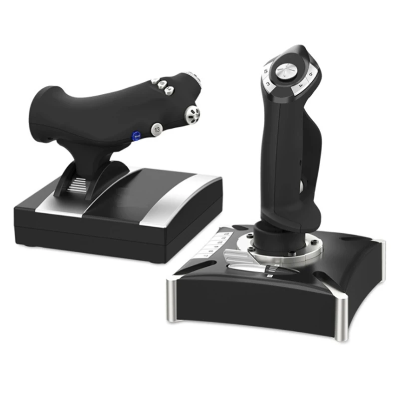 PXN-2119Pro Game Flight Rocker with Vibration USB Computer Flight Controller Joystick for PC/Desktop Simulation Aircraft